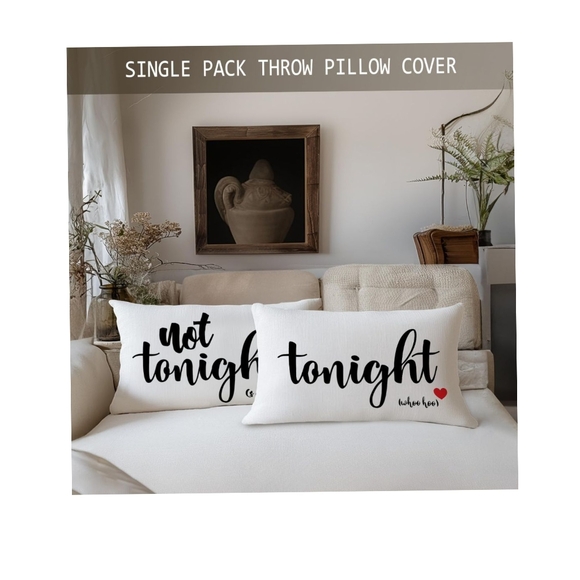 👣4/$20. Funny Double-Sided Pillow Case Engagement, Anniversary Wedding. NWT - Picture 4 of 6